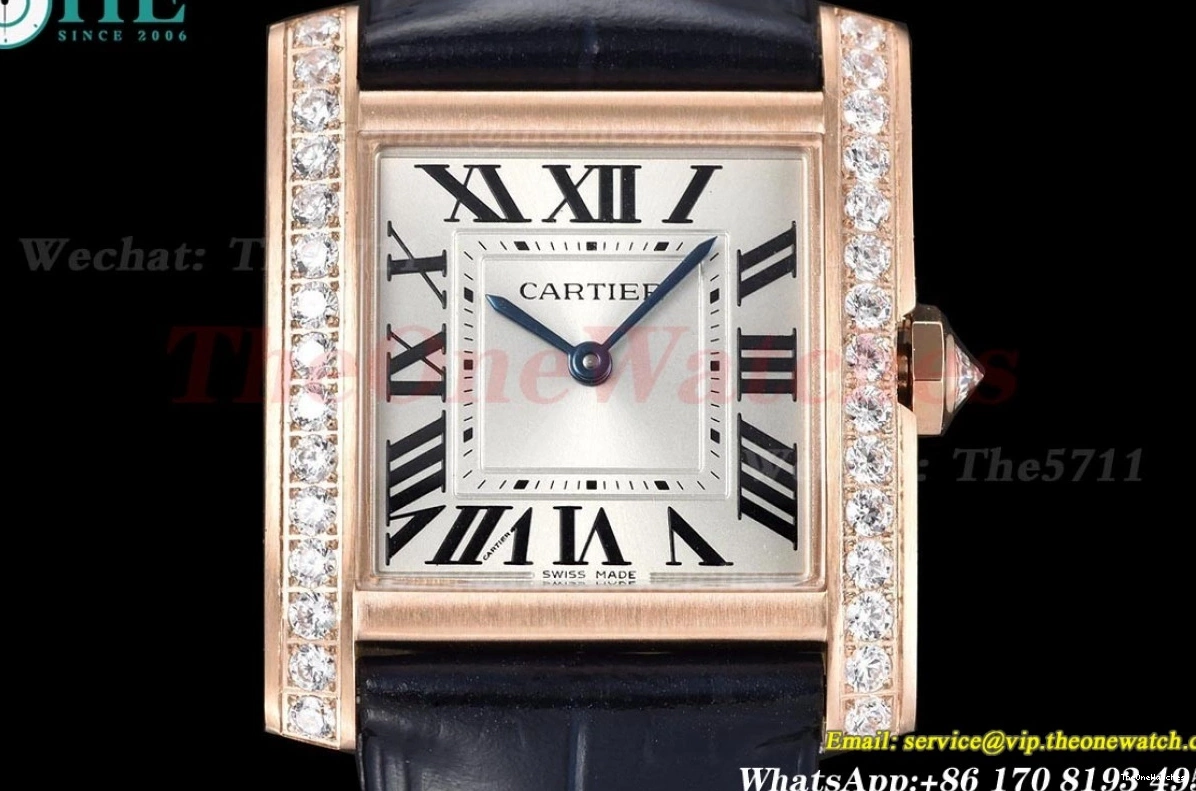 Quartz Silver Dial RG 8848F Française LE Blue Tank 27mm Dia 0302